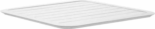 Oviala - Piano tavolo 60x60 cm in alluminio bianco