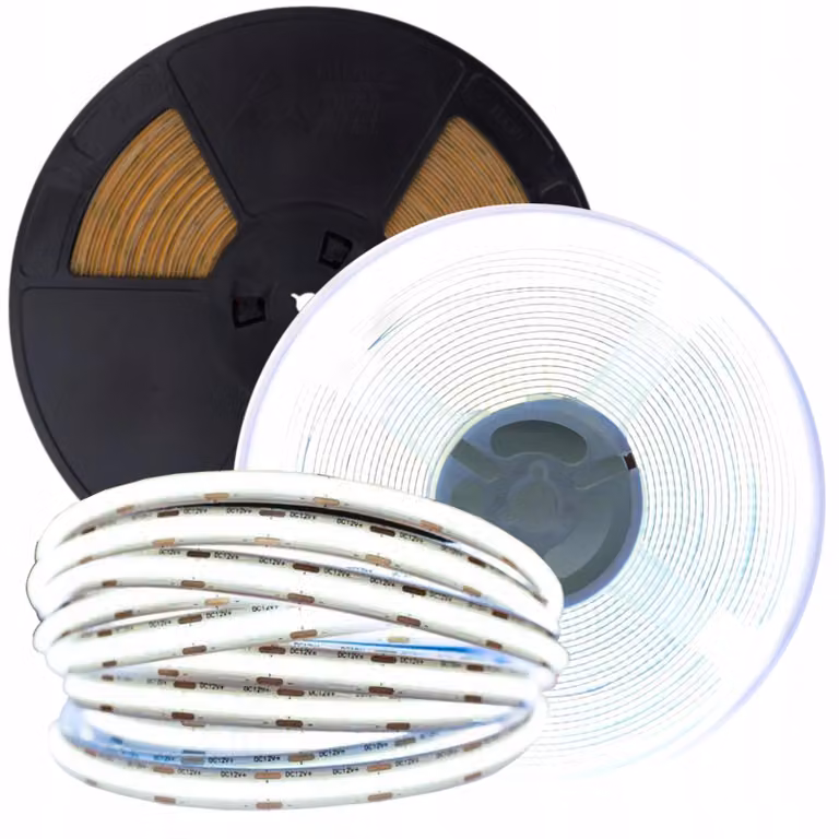 Striscia LED COB, 12V, per uso esterno, 480 LED/metro, 9W/metro, luce bianca fredda (6000K), 1125 lumen, 20 metri