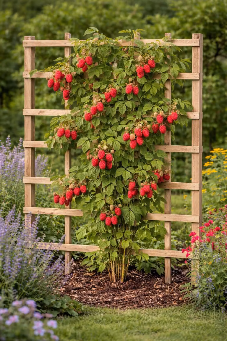 Lampone "Malling Promise" 50-70 cm - lampone da giardino ad alto rendimento, lampone estivo dolce, Rubus idaeus, pianta da bacche robusta per giardino e vaso