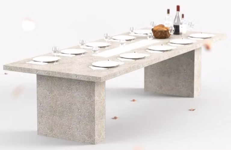 Tavolo da pranzo Casa Padrino con camino a bioetanolo, dimensioni 300 x 115 x altezza 75 cm - Disponibile in diversi colori - Tavolo da pranzo - Tavolo da giardino - Arredamento per la sala da pranzo - Arredamento per il giardino - Arredamento - Arredamen