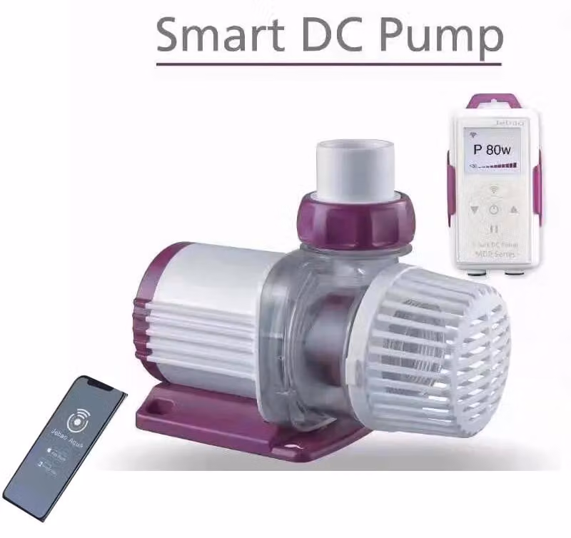 Pompe intelligenti per acquari - MDP-2500, pompa di ritorno a corrente continua - Controllo tramite app Wi-Fi - Pompa di flusso e di mandata - Controller LCD - 23W, 110–240V, spina EU