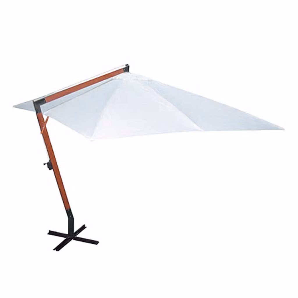 vidaXL Ombrellone 300x400 cm Bianco