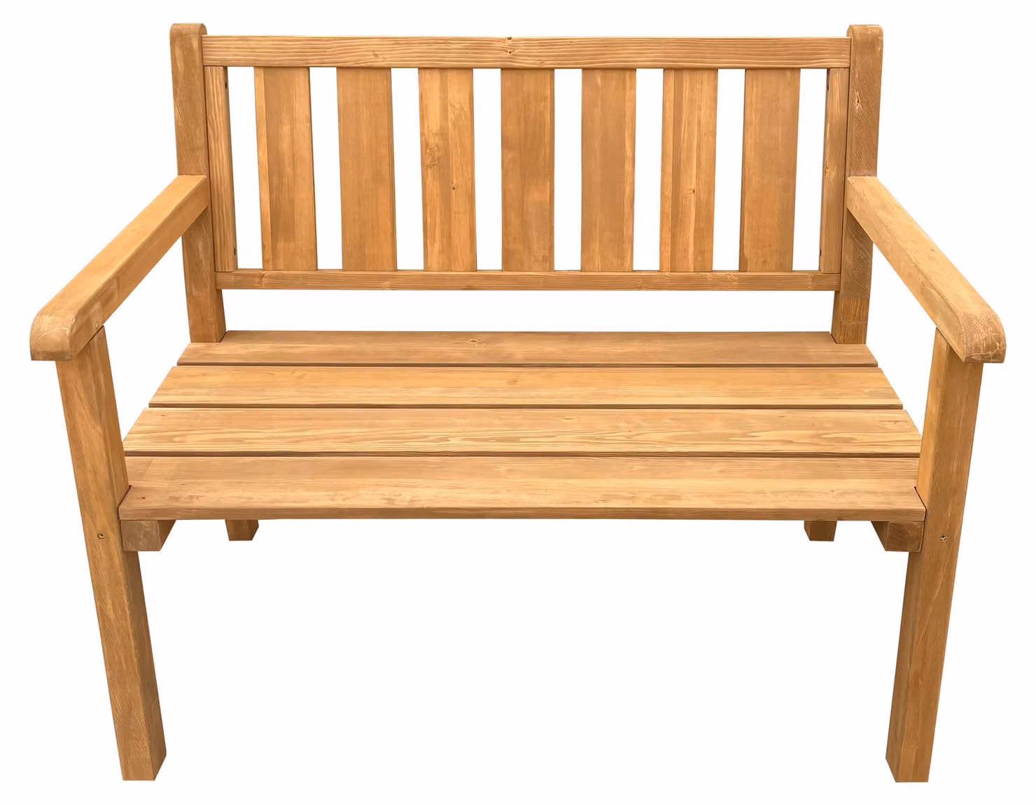 AXI Violette Panchina da Giardino in Legno Marrone | Pancha da Esterno con Braccioli, 100% hemlock per 2 Persone | Con schienale per Terrazza | 109 x 62,5 x 92,5 cm