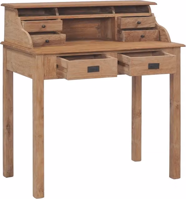 Scrivania 90x50x100 cm in Legno Massello di Teak 282851