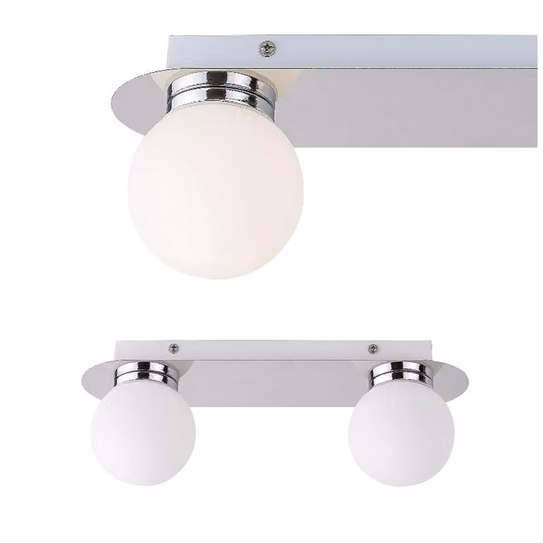 Lampada da parete e soffitto sfere bianche G9 cromo Becca 2111 Rabalux