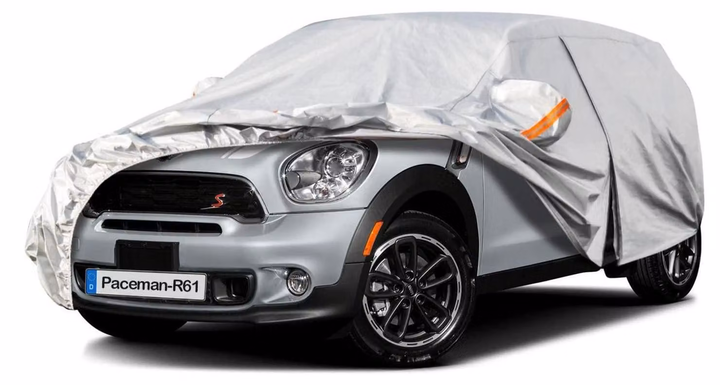 Copertura impermeabile e traspirante per auto, compatibile con Mini Paceman R61 (2013-2016), colore argento
