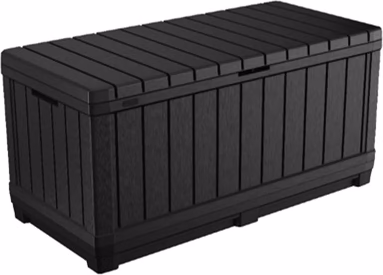 Keter Cassetta di stoccaggio da giardino Kentwood 350 L Antracite Ecom