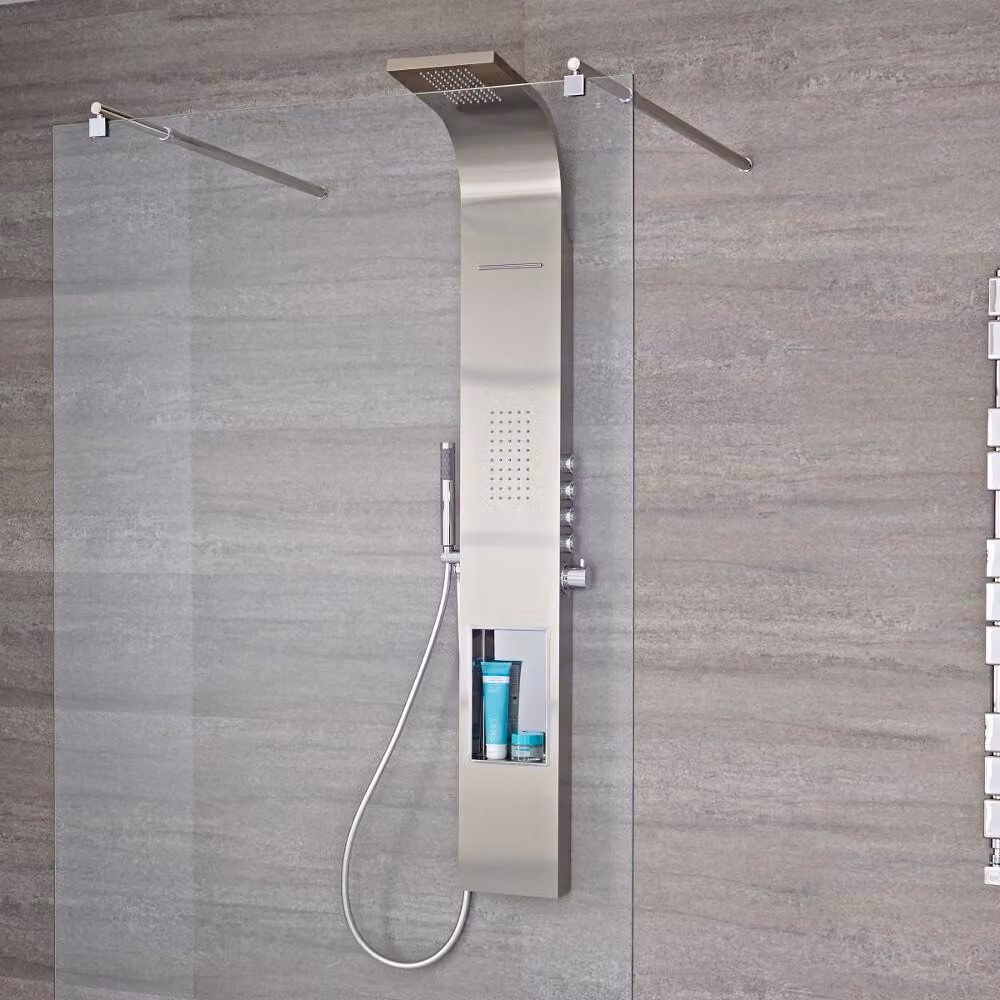 Pannello Doccia Termostatico Idromassaggio 4 Vie con Mensola - Esperienza SPA - Vista