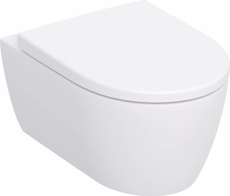 Geberit iCon Set WC suspendu rinçage profond, design céramique fermé, TurboFlush, siège de WC inclus, 503.045.00.8, 503.045.00.8