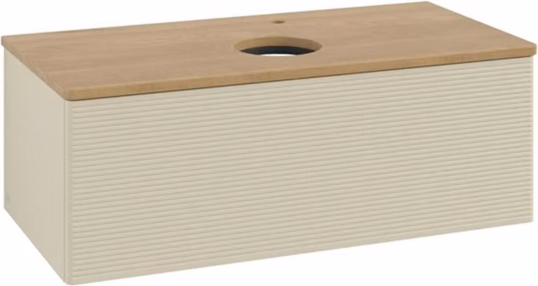 V&B Mobiletto con struttura frontale, con illuminazione Antao 100x36x50cm, HL, WBP hon. Oa, si G m Lac