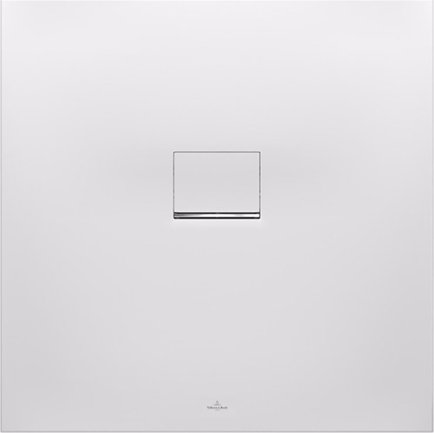 V&B Squaro Infinity piatto doccia 80x80x4cm, mandorla, installazione in superficie