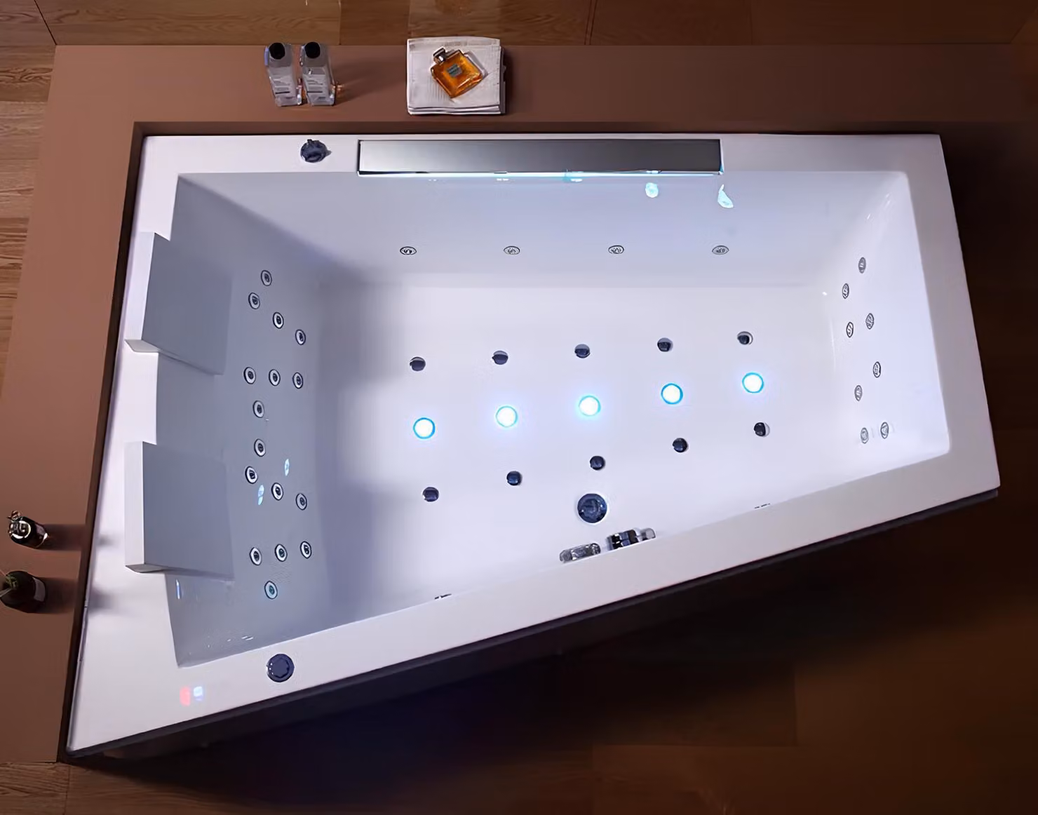 Badewanne Indoor-Massagebadewanne Whirlpool Blubberbad Whirlwanne 180x130 cm