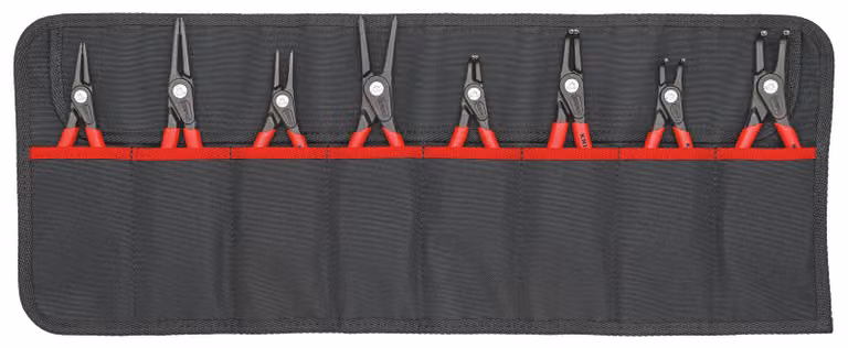 Set di pinze di precisione e sicurezza, 8 pezzi, in custodia con rotelle Knipex | 4003773081579