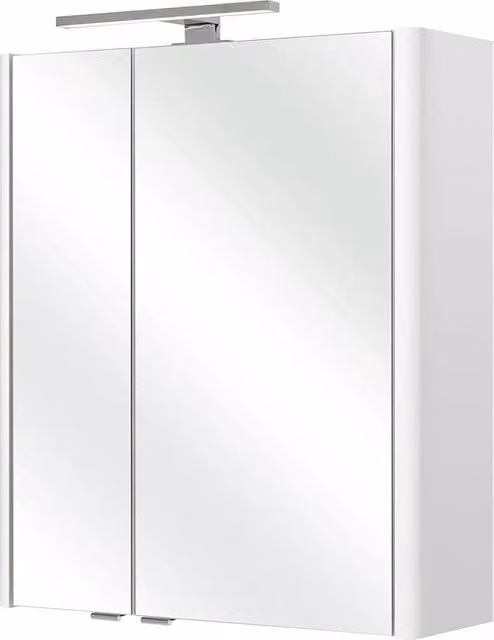 Specchio Decorativo in Legno Bianco Liscio 200 x 600 x 700 cm - Quickset 359