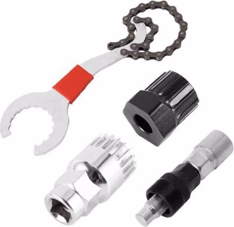 INF Kit di attrezzi per la riparazione di biciclette 4 parti