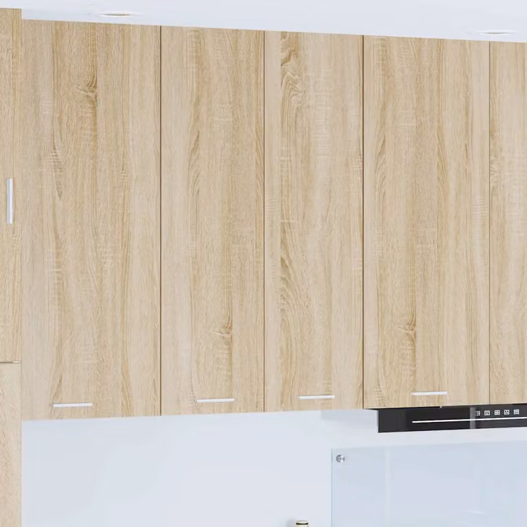 Armadio pensile da cucina vidaXL in legno marrone con ante a battente, L 60 cm x P 31 cm x H 100 cm