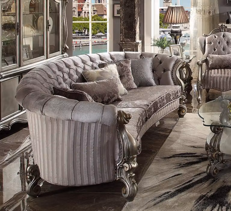 Rund Sofa Wohn Möbel Stoff Sofas Couchen Polster Sitz Runde Landschaft Eck