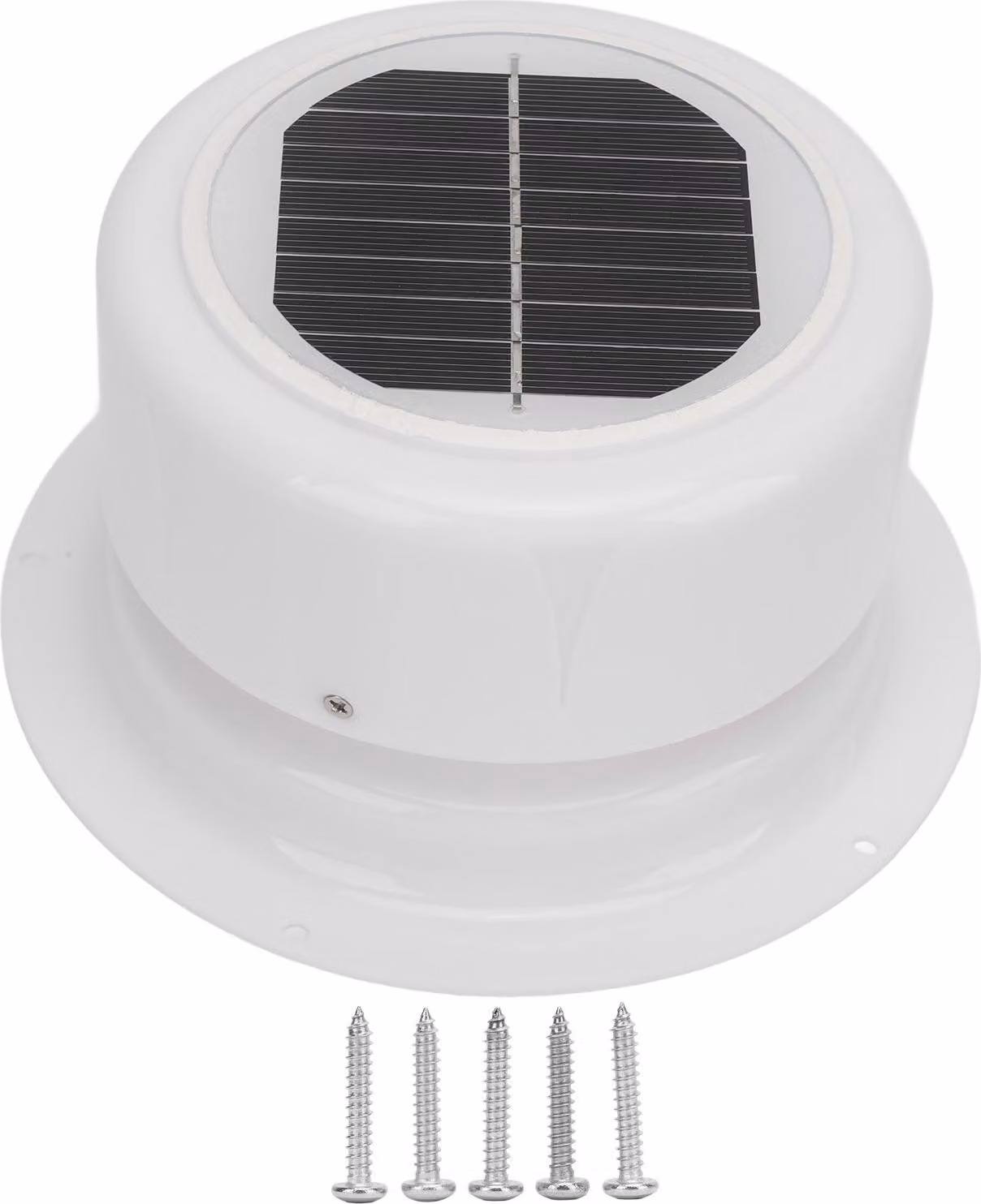 Ventilatore a energia solare con viti di fissaggio Ventilazione a soffitto per camper barca rimorchio campeggio auto