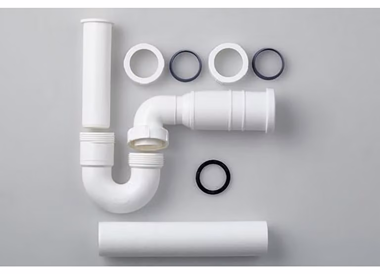 LAUFEN Siphon, DN40, avec raccord dévacuation flexible, pour bidet sur pied, plastique, H8949750000001, H8949750000001