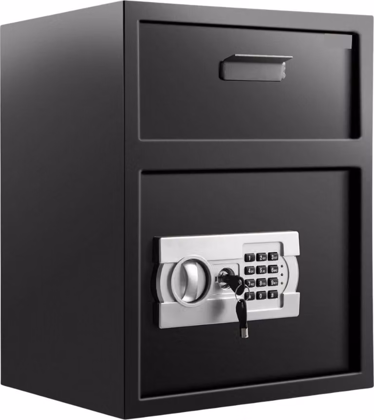 Cassaforte Bolt Edge - Resistente al fuoco - Elettronica - 42L - Con serratura a combinazione e chiave