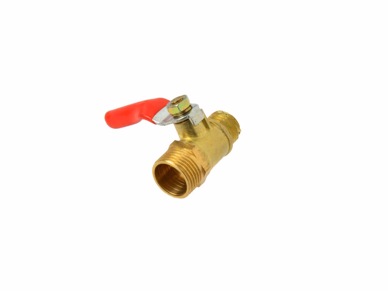 Valvola a sfera 1/4''in ottone, rubinetto di arresto I per l'aria compressa ,officina,Geko