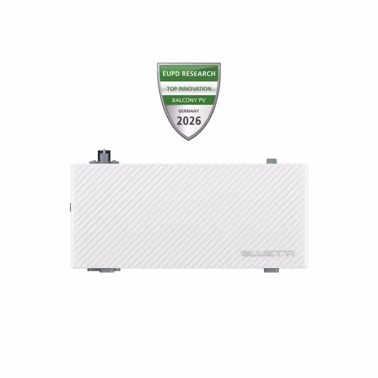 Batteria di espansione BLUETTI BC260 da 2560 Wh per sistema fotovoltaico da balcone Balco 260, batteria aggiuntiva per l'accumulo di energia solare