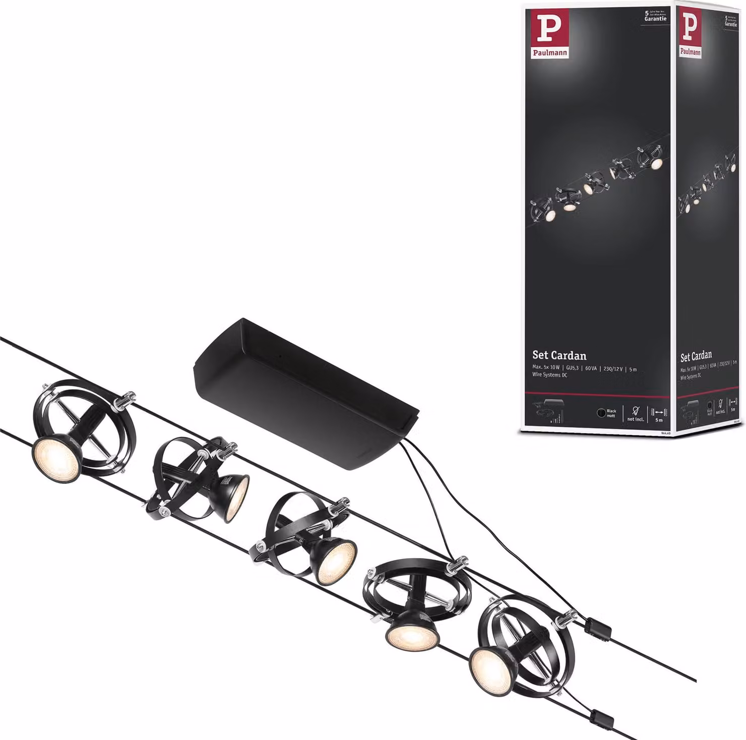 Sistema di cavi Paulmann CorDuo Set di base cardanico