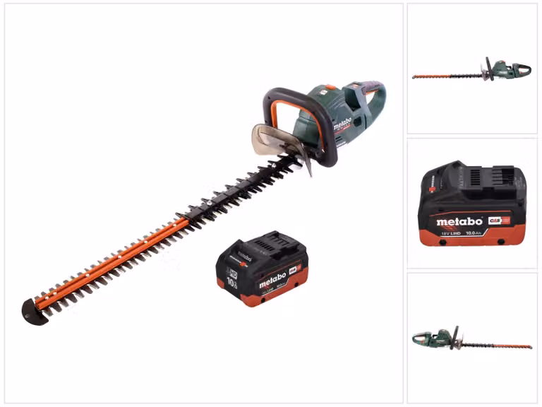 Tagliasiepi a batteria Metabo HS 18 LTX BL 75 18 V 75 cm senza spazzole + 1x batteria 10,0 Ah - senza caricabatteria