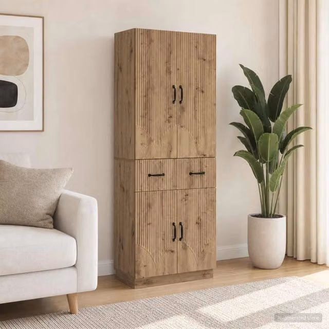 Set di armadi 2 pz Rovere Artigianale Legno ingegnerizzato 3416834