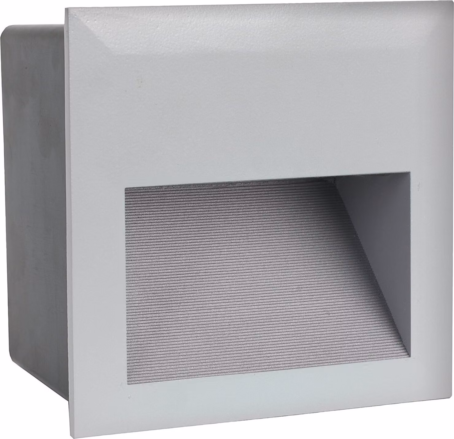 Lampada Ad Incasso Esterno Moderno Zimba-Led Alluminio Argento Led