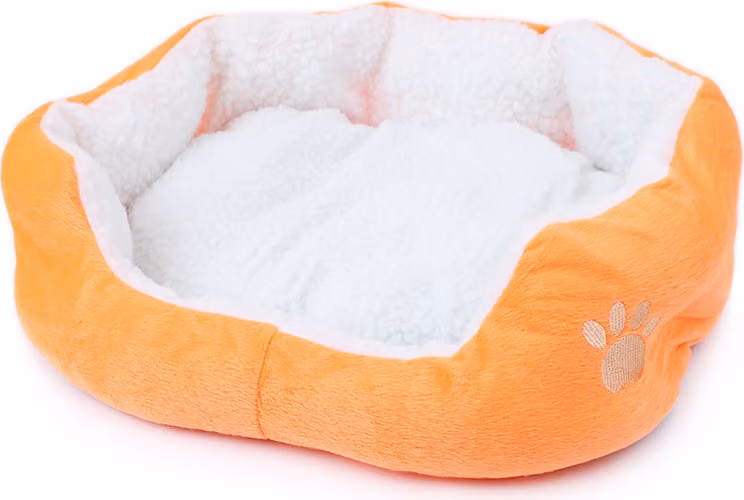 Cuccia per gatti 50x40 cm, cuscino per gatti, divanetto per gatti, cestino per gatti, coperta per gatti; cuccia per cani, cuccia per gatti, cestino per cani, per cani e gatti, arancione, 50 cm, 40 cm