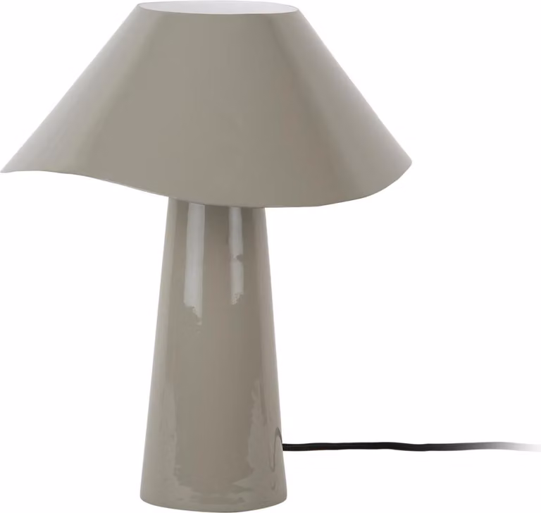 Leitmotiv - Lampada da tavolo Ameno - Grigio scuro - Ø28cm Lampada da tavolo - Lampada da comodino, soggiorno, camera da letto