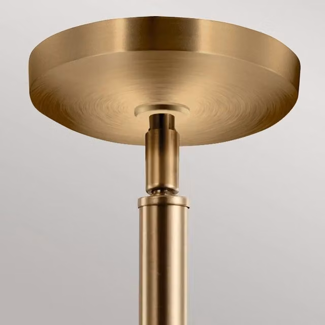 Lampada a sospensione contemporanea Aivian KICHLER in ottone e vetro color oro con attacco E27