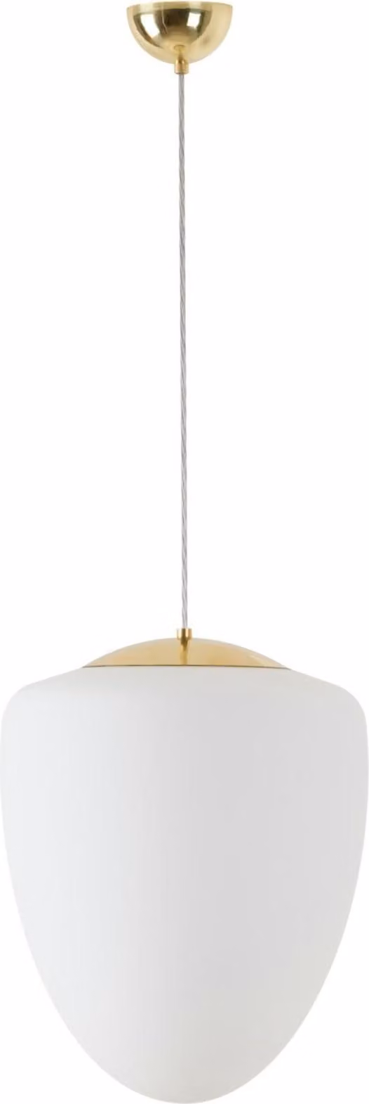 OSMONT AST60438 ASTRA S Apparecchio a sospensione in vetro ottone lucido / bianco IP40 3000 K 27W LED