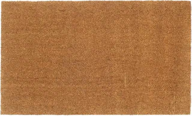 Zerbino naturale da esterno e interno 90 x 150 cm antiscivolo pratico in fibra di cocco naturale 02_0046181