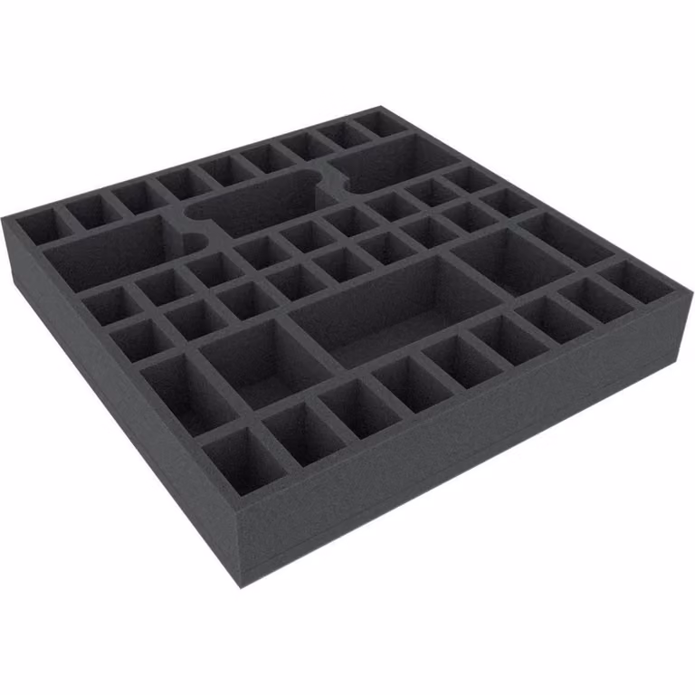 AGDI050BO 295 mm x 295 mm x 50 mm - Inserto in schiuma per giochi da tavolo