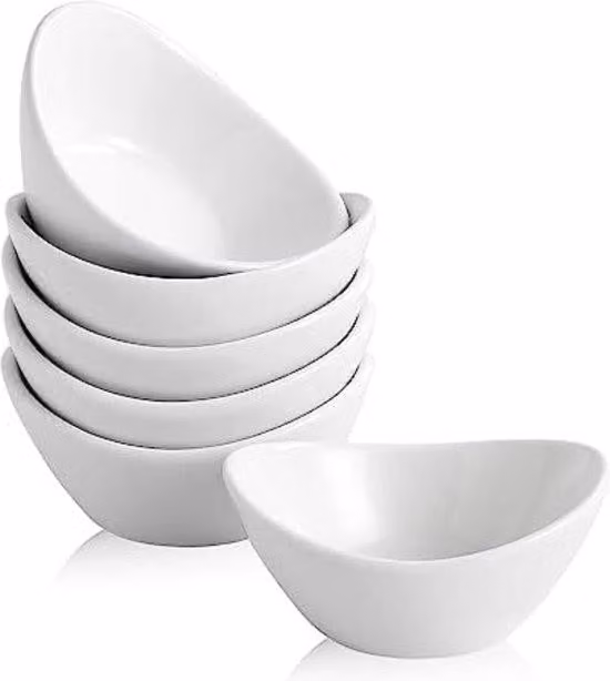 Set per tapas in plastica - Bianco