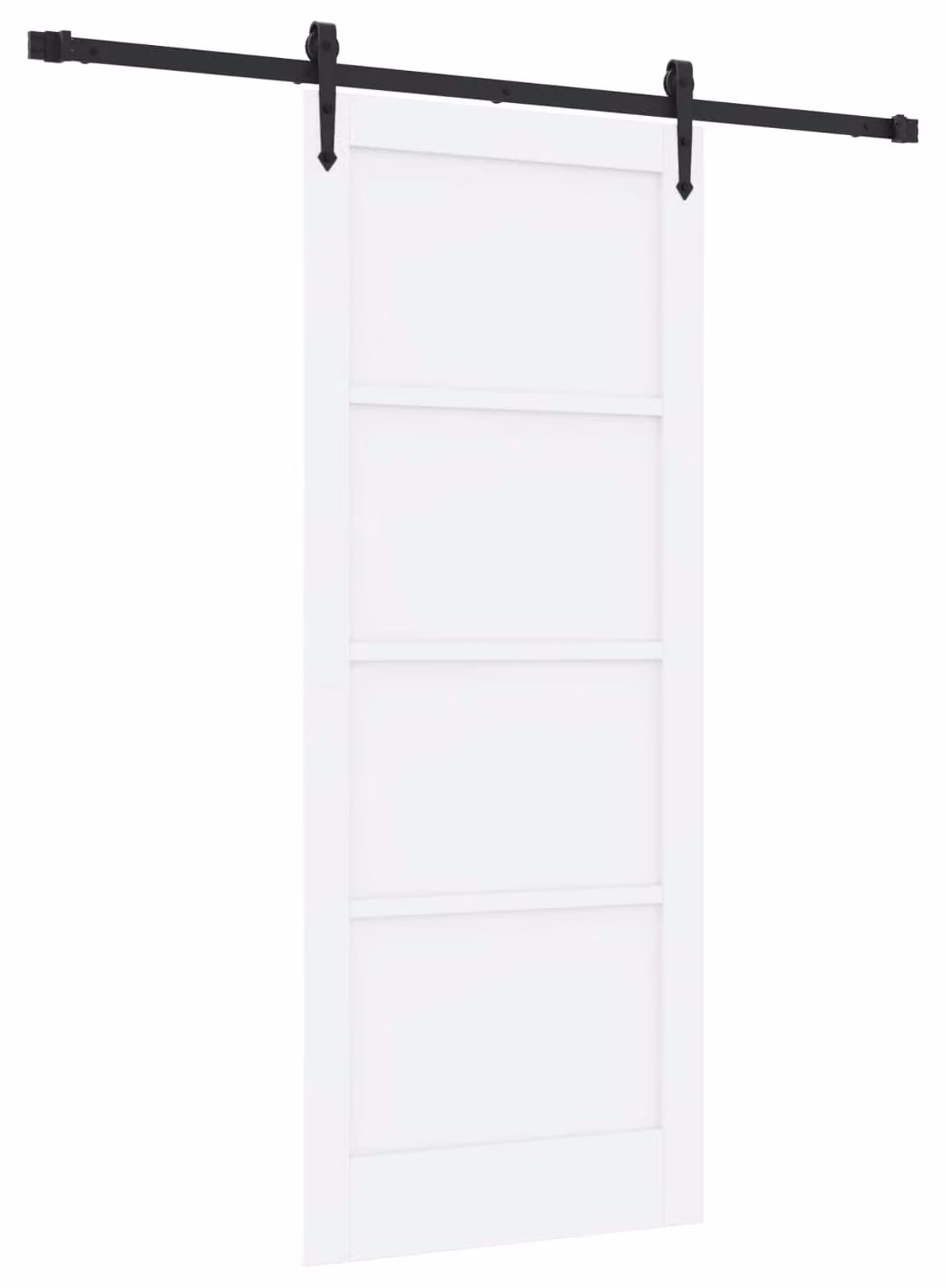 Porta scorrevole ORKDAL Bianco e Nero 83 x 202 cm