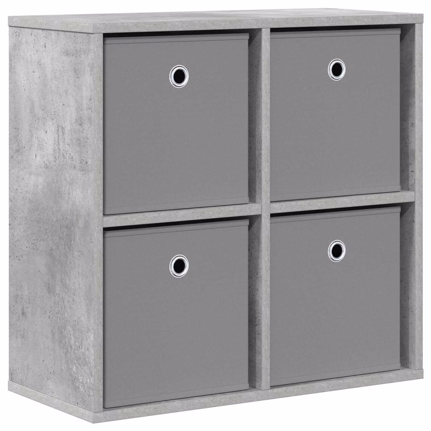 Credenza con cassetto Grigio cemento 59,5 x 27 x 57 cm
