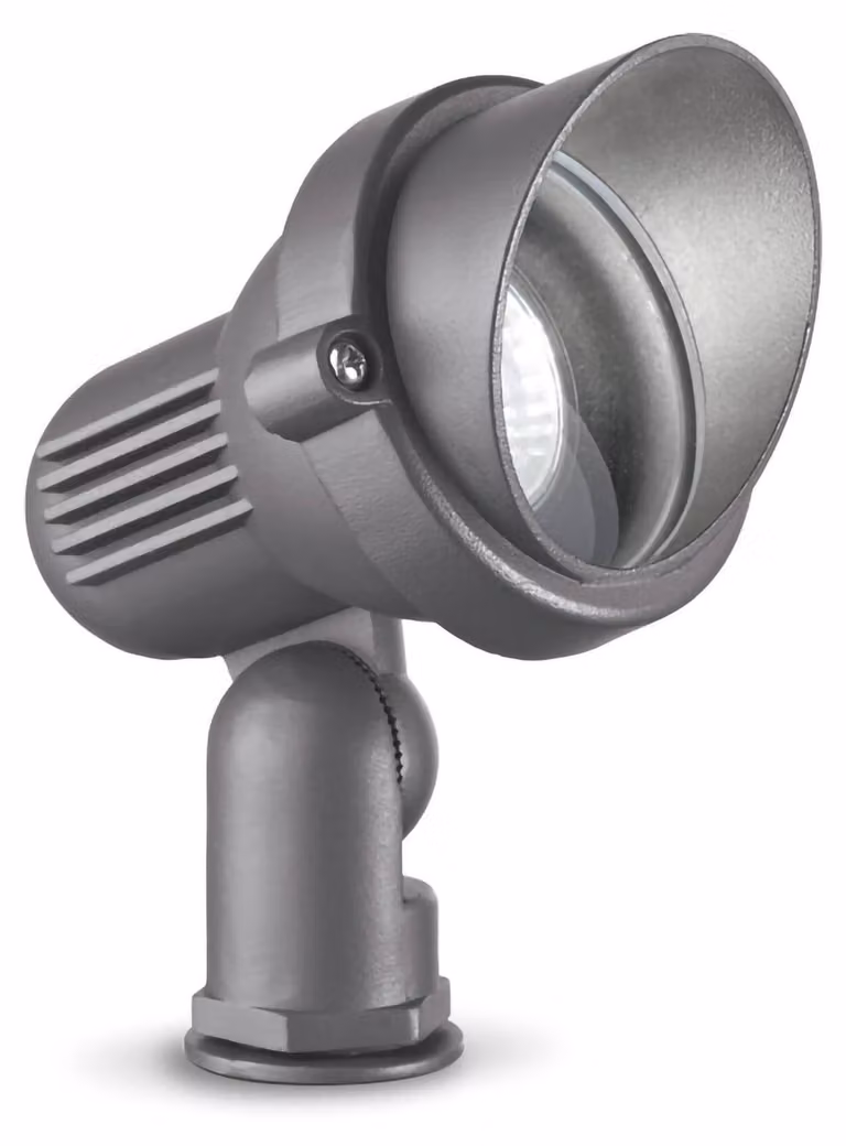 Faretto Da Esterno Moderno Terra Alluminio Antracite 1 Luce Gu10