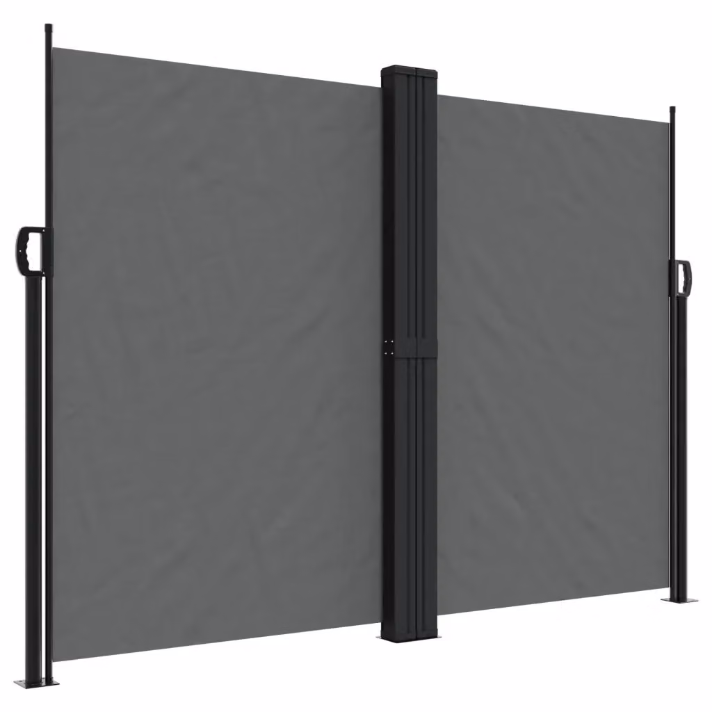 Tenda da sole laterale retrattile Videx in poliestere e acciaio colore antracite L: 600 cm, H: 180 cm – 2