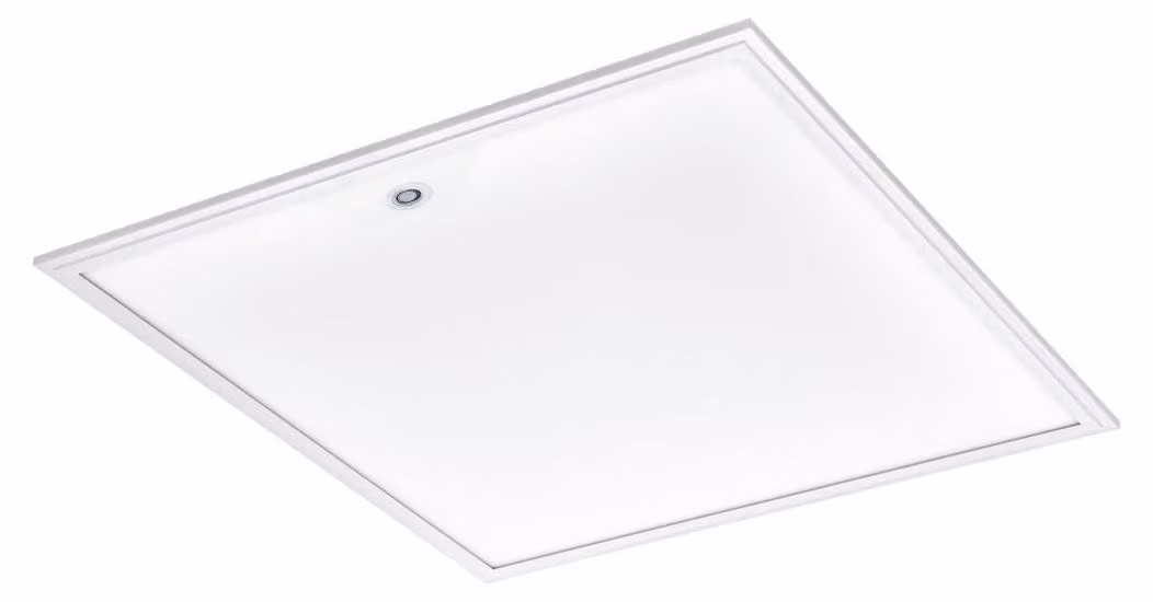 EGLO Salobrena Pro, quadrato, per soffitto, bianco, alluminio, plastica, ufficio, IP20