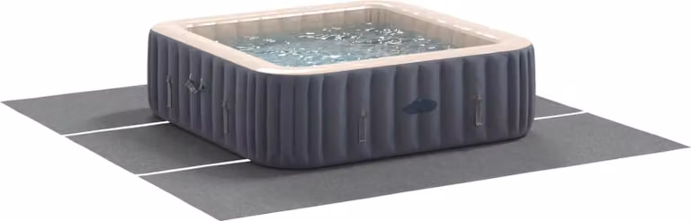 Telo per Fondo Piscina Grigio chiaro 396 x 396 x 0,1 cm