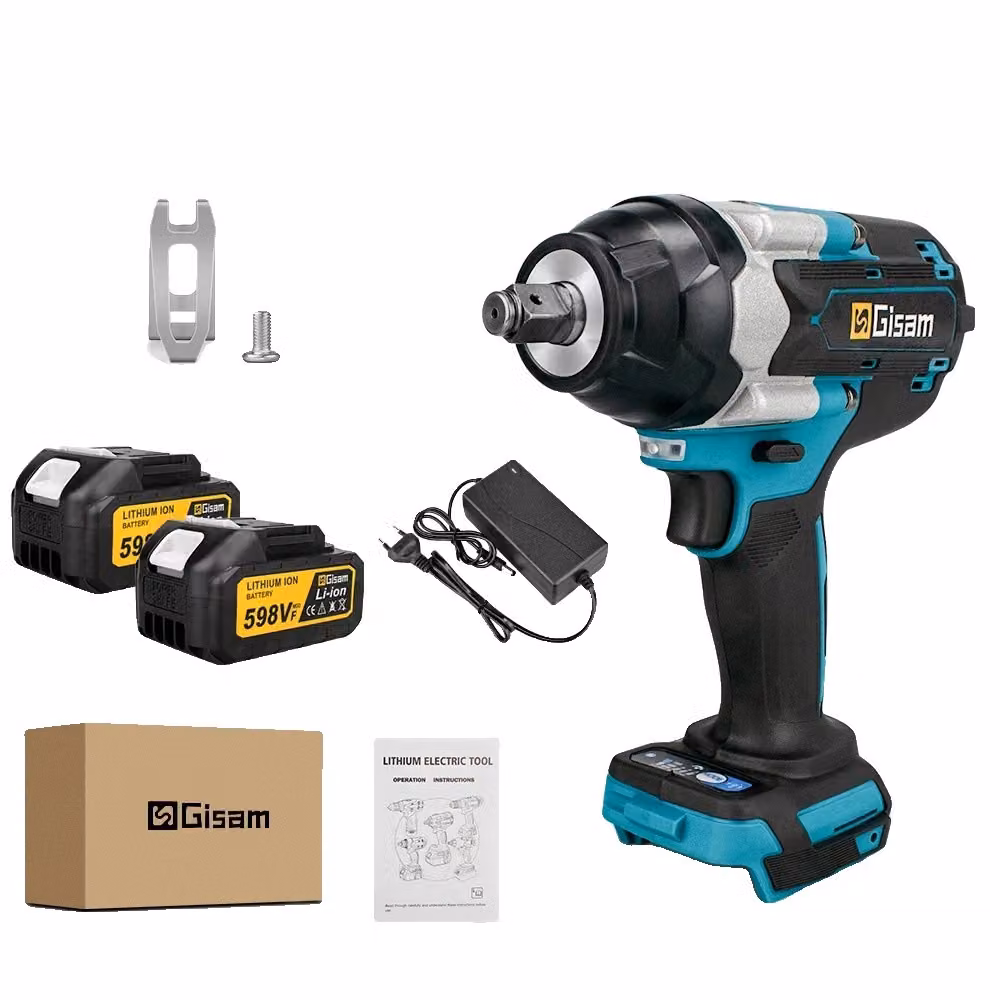 Avvitatore a impulsi elettrico senza spazzole, coppia 1800NM, alimentato da una batteria da 18V, confezione in cartone