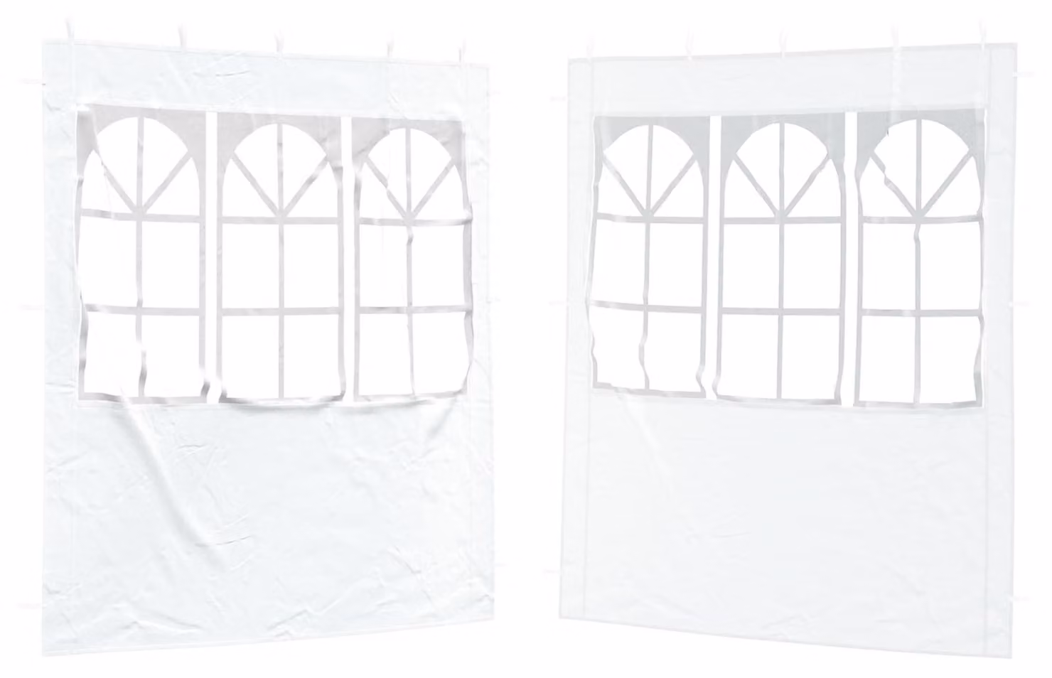 Parete per tenda da festa 2 pcs 200 x 195 cm Bianco