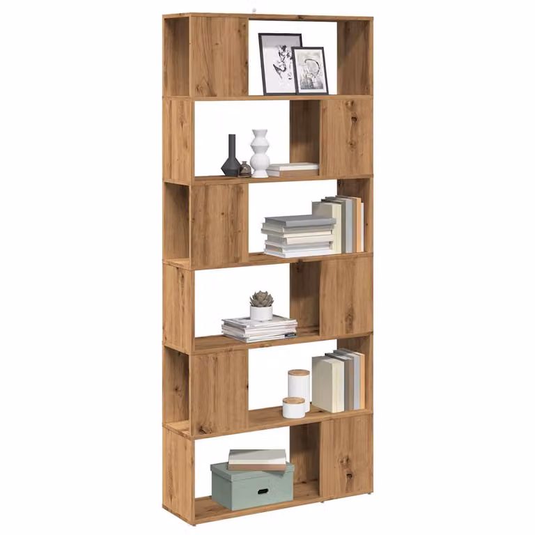 Libreria e divisorio per stanza vidaXL in legno color marrone, L 80 cm x P 24 cm x H 186 cm