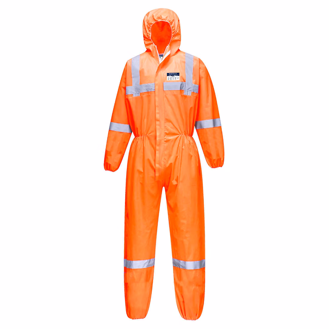 Portwest ST36 Tuta antistatica VisTex Chemical SMS Arancione Taglia M