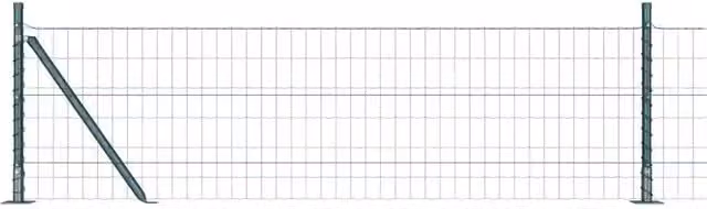 Recinzione da Giardino | Recinzione con Posto Verde 0,6 x 50 m Acciaio e PVC
