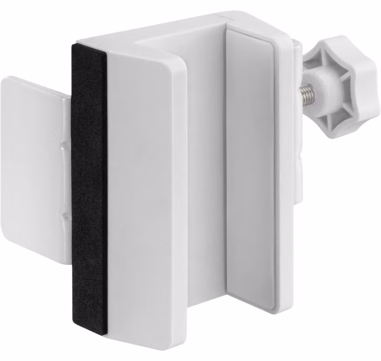 InLine® Morsetto per gambe da tavolo per bande di prese, morsetto a vite, bianco