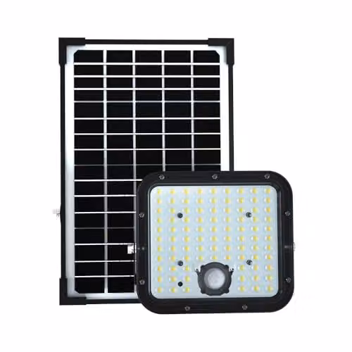 V-TAC Faro LED con Telecomando e Pannello Solare 30W Colore Nero 6000K